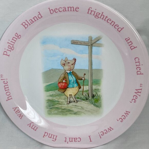 Pottery Barn Kids Peter Rabbit Beatrix Potter Melamine Dinner Plates SET of 3 - Picture 6 of 12